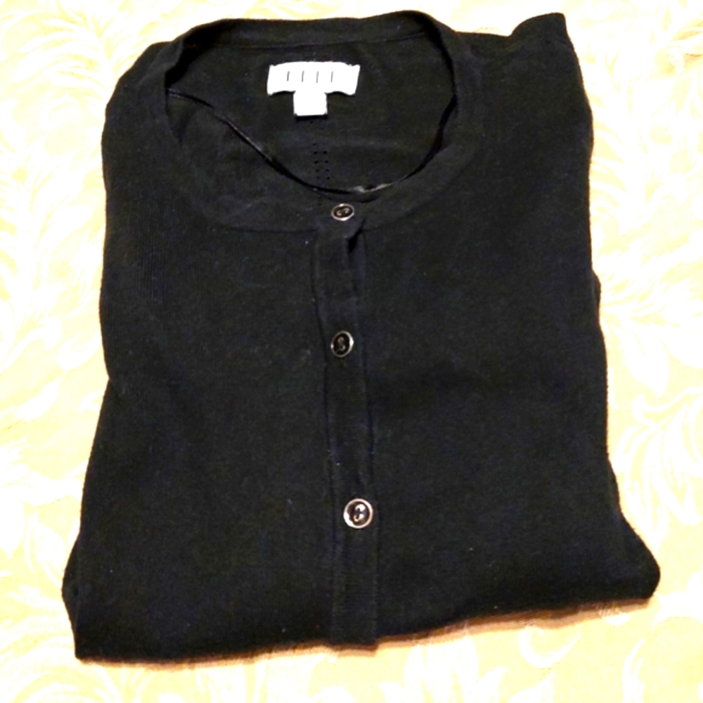 🐦‍⬛🖤🐦‍⬛ Awesome Rockabilly Black Cardigan with Sleeves Bows - S - Picture 4 of 10
